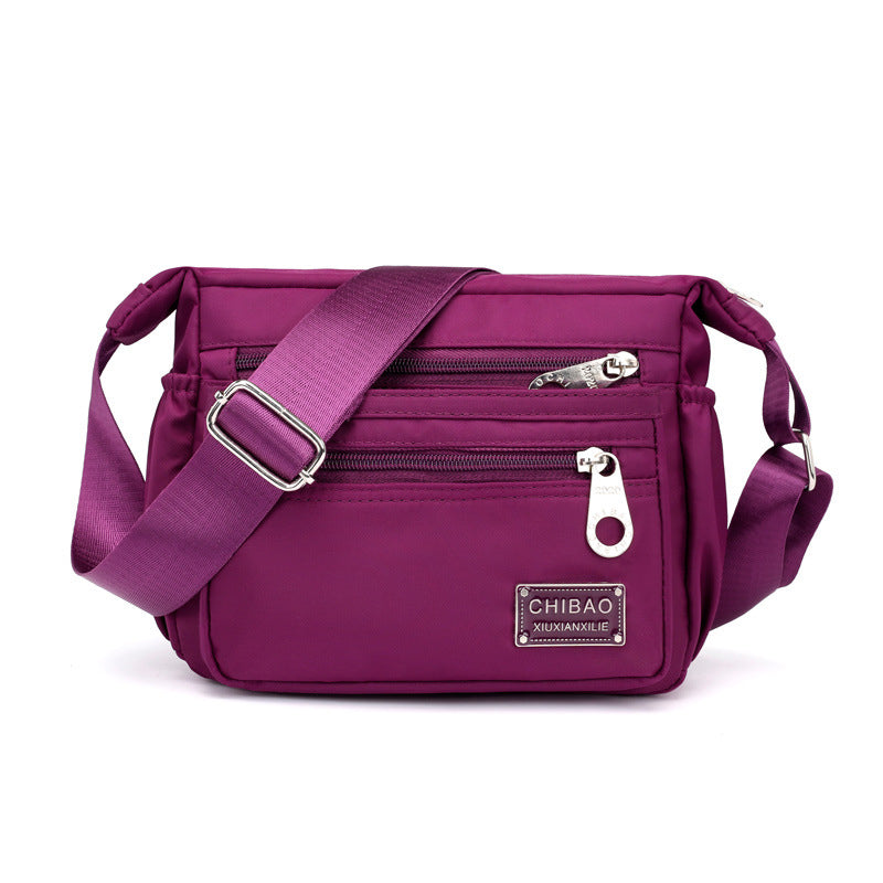 Lightweight Nylon Crossbody Bag with Adjustable Strap