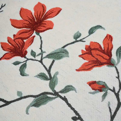 Floral Chenille Sofa Slipcover - Vintage Style