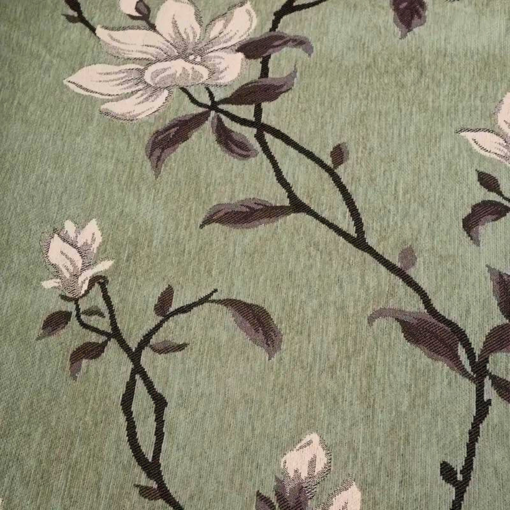 Floral Chenille Sofa Slipcover - Vintage Style