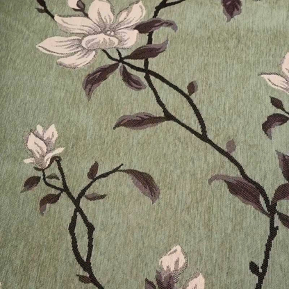 Floral Chenille Sofa Slipcover - Vintage Style