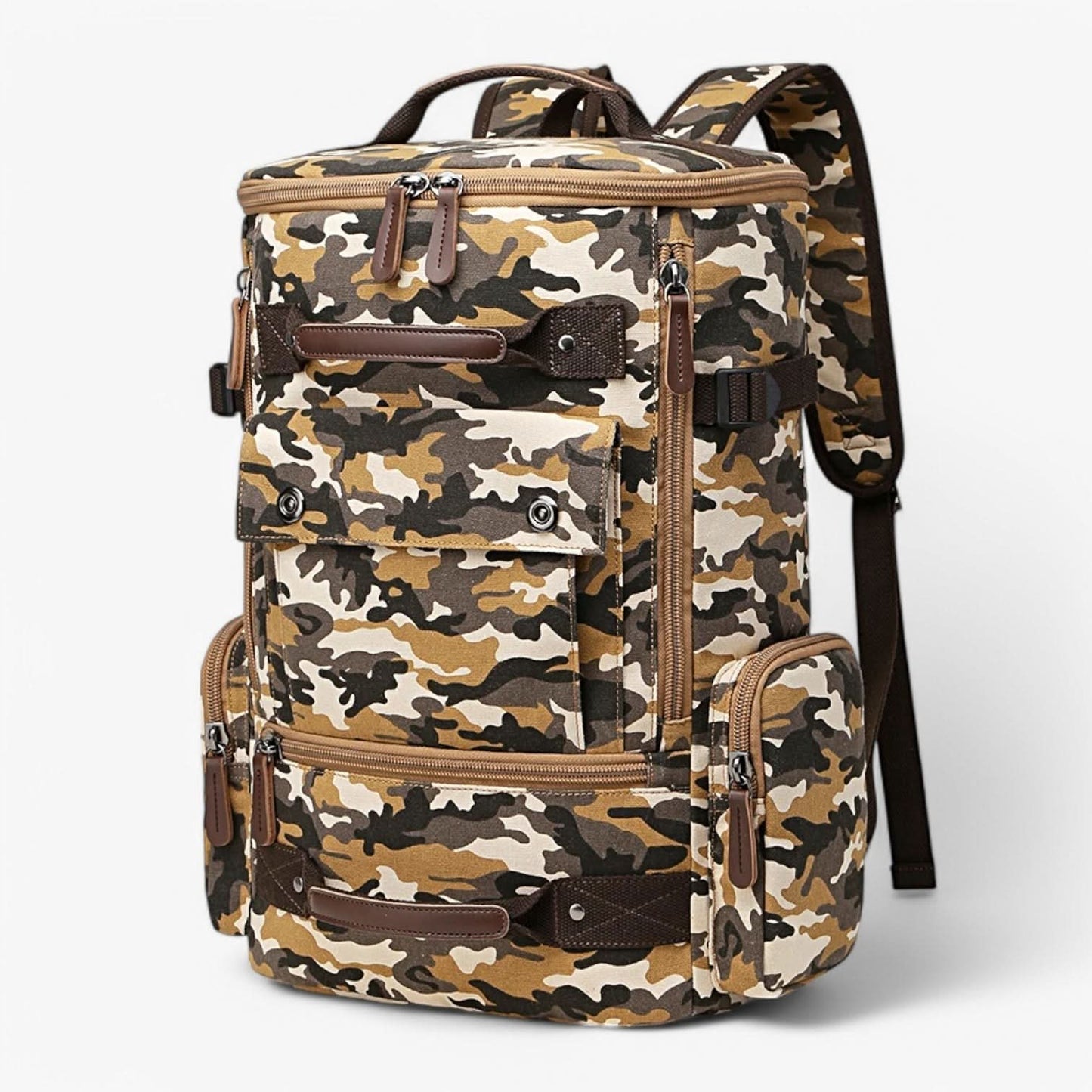 VINTAGECANVAS Backpack – Stylish & Functional with Laptop Compartment for Everyday Use & Adventure