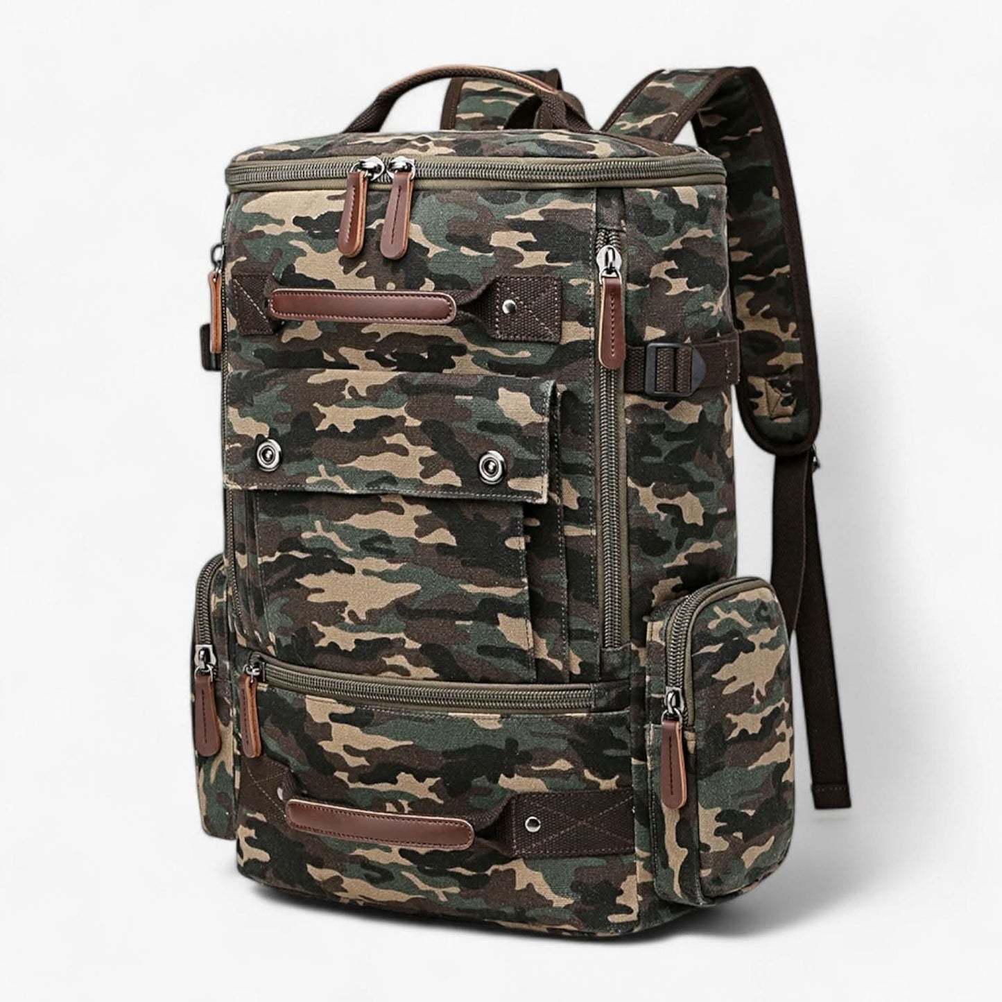 VINTAGECANVAS Backpack – Stylish & Functional with Laptop Compartment for Everyday Use & Adventure