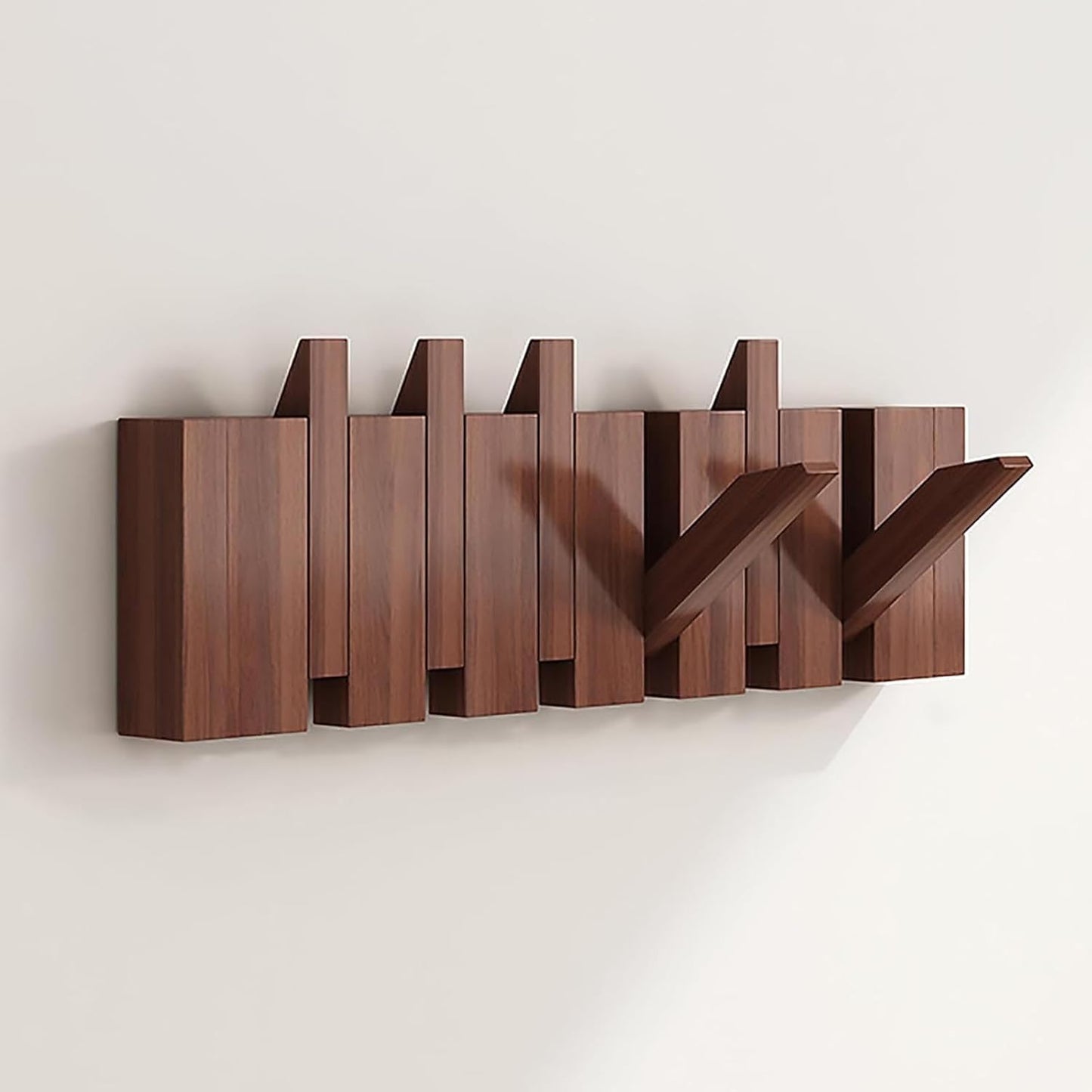 Wooden Wall Hooks for Jackets - Foldable & Handmade
