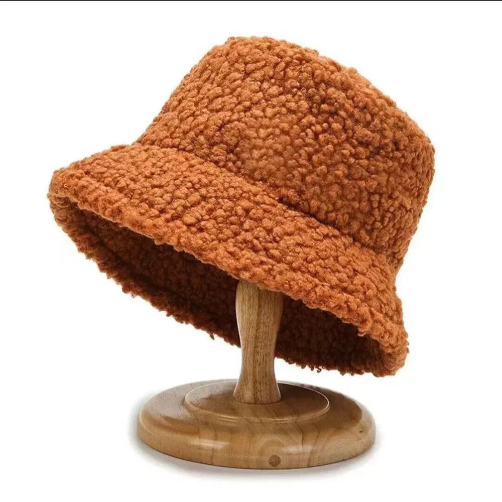Cozy Teddy Bucket Hat for Winter Style