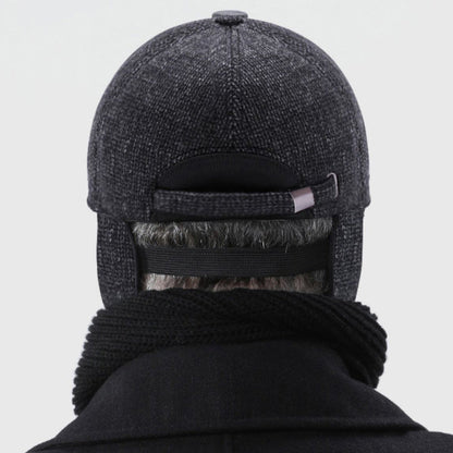 Felt Winter Hat with Foldable Ear Protection