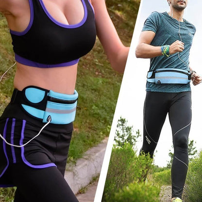 Water-Resistant Running Waist Belt – 1+1 FREE Fitness & Travel Storage Pack