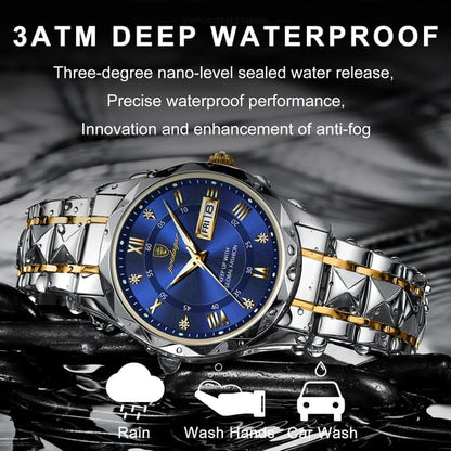 Waterproof Luxury Men's Watch from Top Brand with Luminous Function