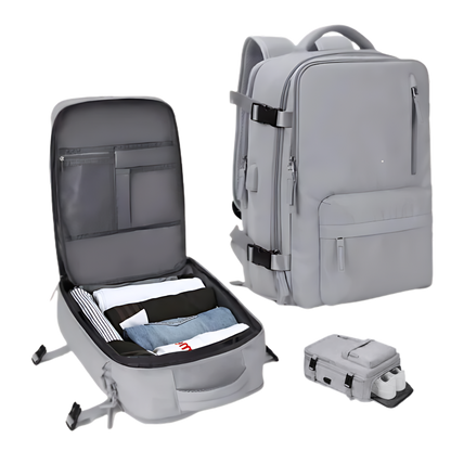 Waterproof Travel Backpack with Integrated USB Charger