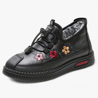 Women's Casual Shoes with Floral Embellishment
