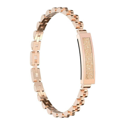 Women’s Smart Bracelet Chain Style Fitness Tracker with Heart Rate Sleep and Activity Monitoring