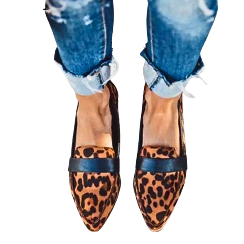 Women's Pointed Toe Suede Slip-On Flats