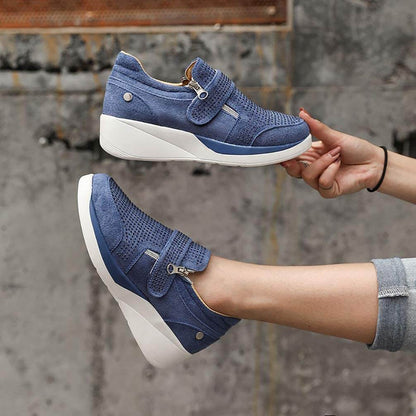 Women's Zip Platform Sneakers